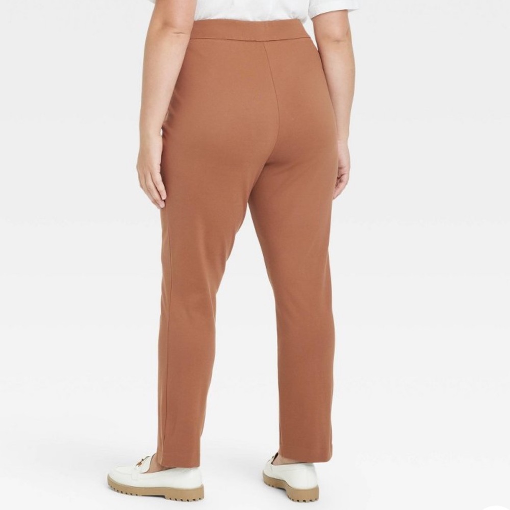 Plus Size. Women's Split Front Ponte Pant - Picture 2 of 3